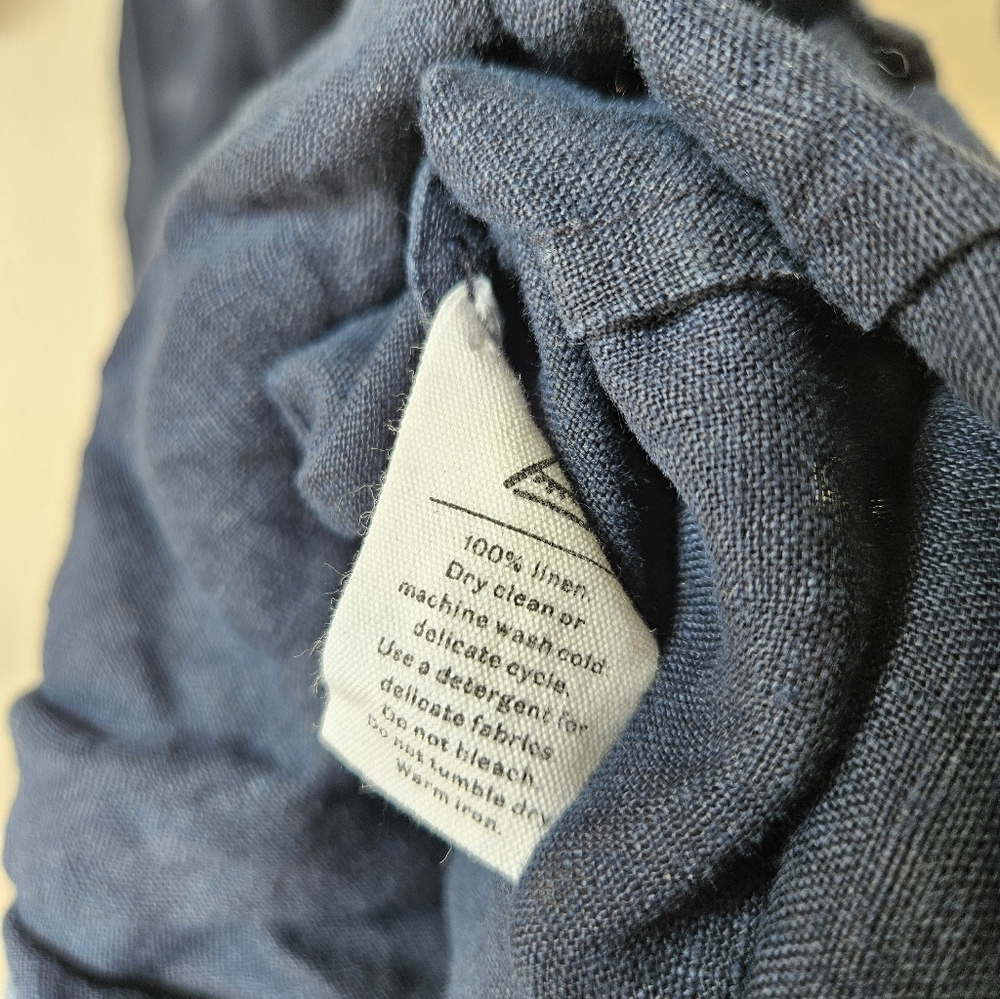 Sleeper 100% linen navy lounge dress - Picture 11 of 13